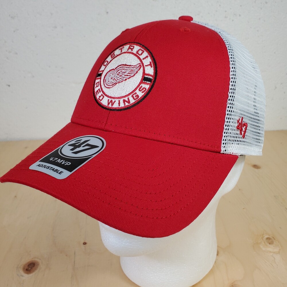 Detroit Red Wings Trucker Hat '47 Brand MVP Mesh Snapback Cap NHL Hockey OSFA
